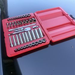 Snap-On New 144TMPB 44pc 1/4" Drive 6-Point Metric/SAE General Service Set