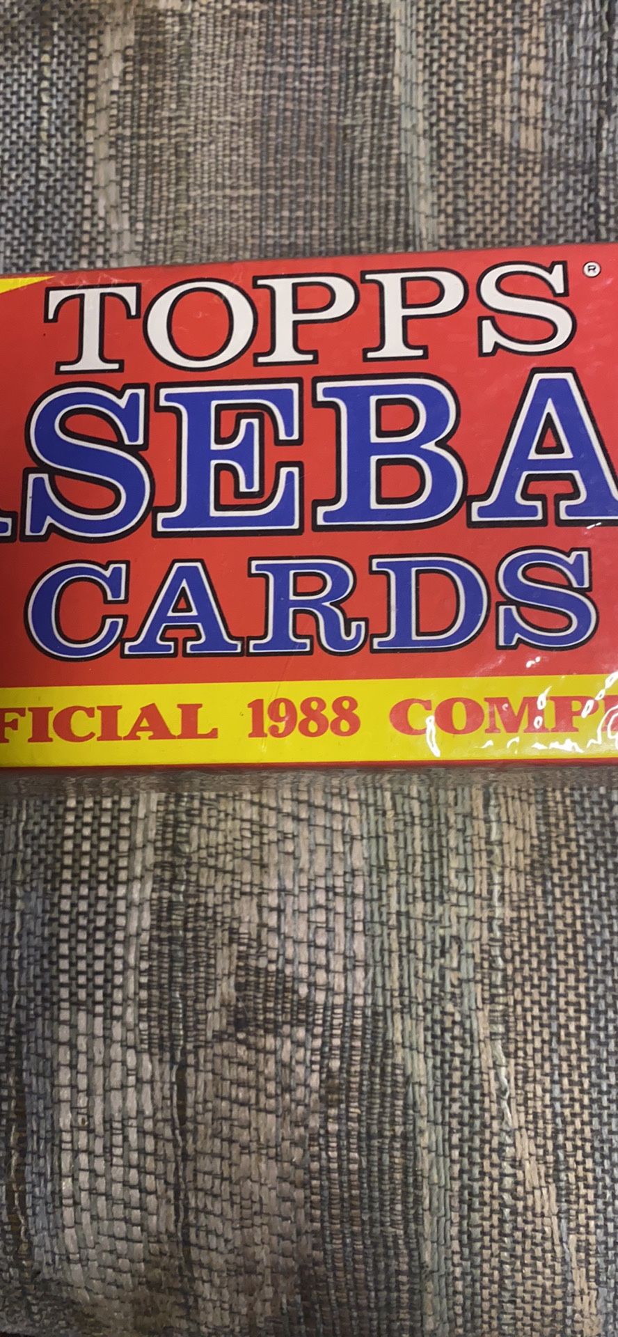 1988 TOPPS baseball Factory Seal