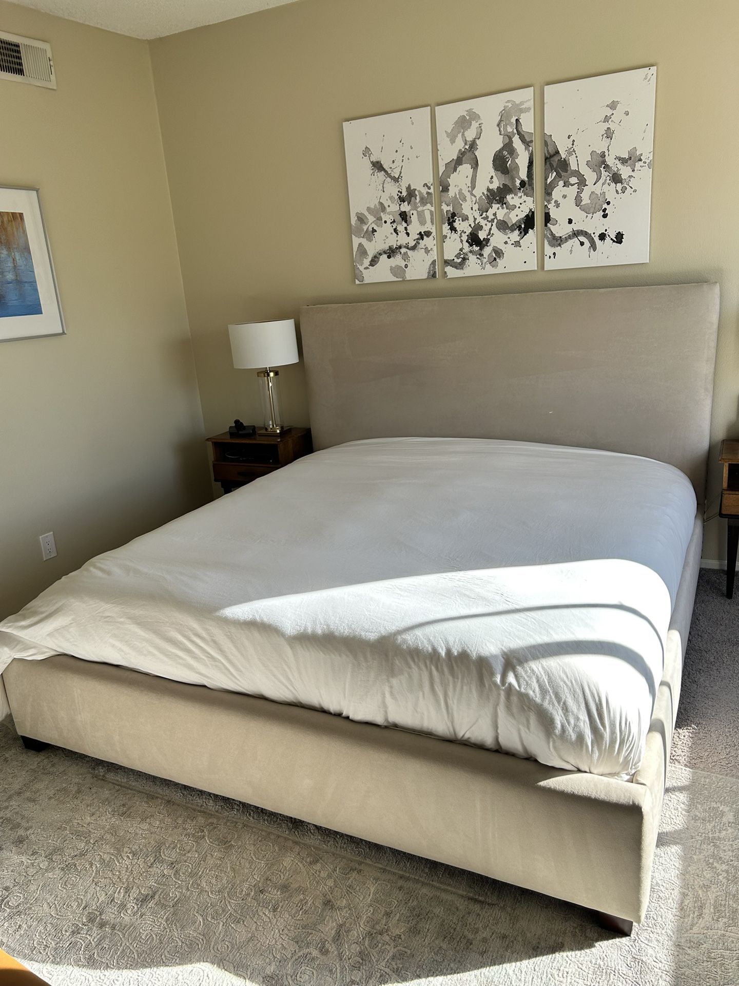 Pottery Barn Raleigh King Bed + Box Spring