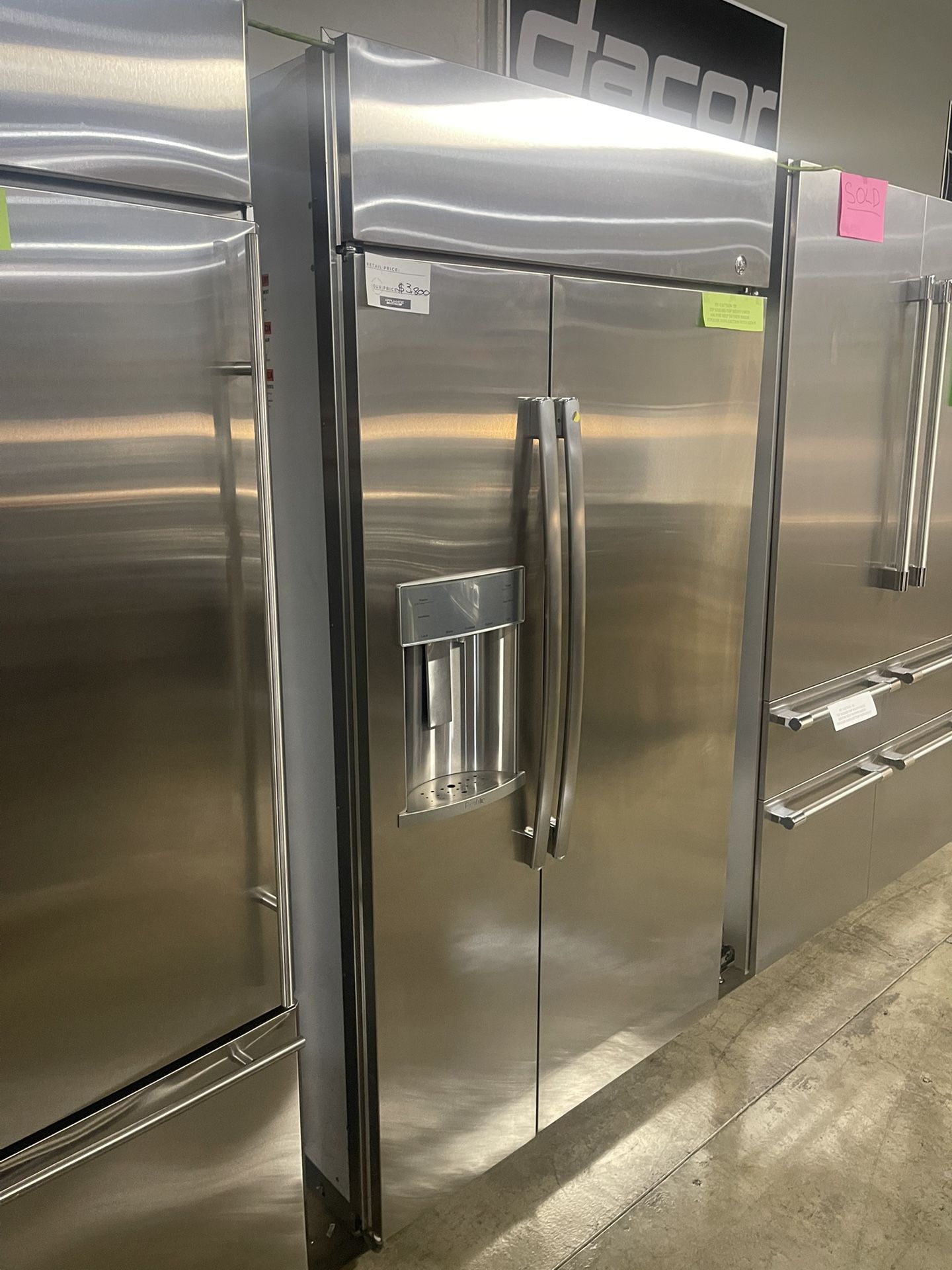 GE PROFILE 42 INCH WIDE BUILT IN REFRIGERATOR
