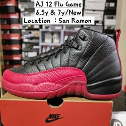 Air Jordan 12, Size 5.5 & 7y Boy