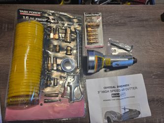 16pc Pneumatic / Air Compressor Accessory Kit & High Speed Cutter