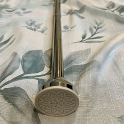 Shower Rod With Curtains and Hooks
