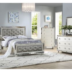 Silver Queen Bed Frame