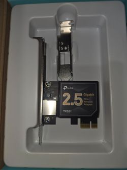 TP Link 2.5 gigabit PCIe Network adapter TX201
