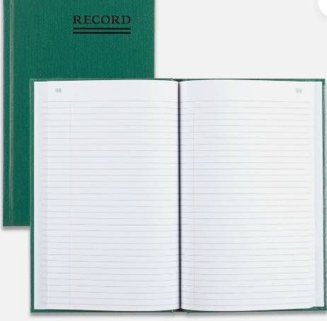 NEW! Account Record Accounting Books - Avery - Notebook - 9 5/8" x 6 1/4" - Green Journal Diary