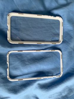 iPhone X magnetic protector case. White color