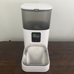ANDOLL HOME Automatic Cat Feeder, 4L Cat Food Dispenser with Voice Recorder, Pet Feeder up to 8 Meals per Day, Timed Dog Feeder with Dry Food Seal