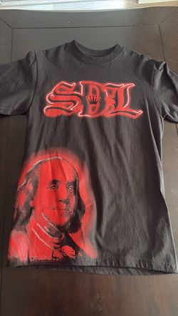 SDL Graphic T-Shirt Black Red Benjamin Franklin