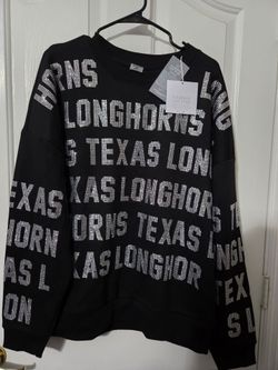 Texas Longhorns M Oversized Gameday Couture Sweatshirt $85 Retail