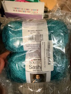 Red Heart Boutique Sashay Metallic Yarn – Malachite