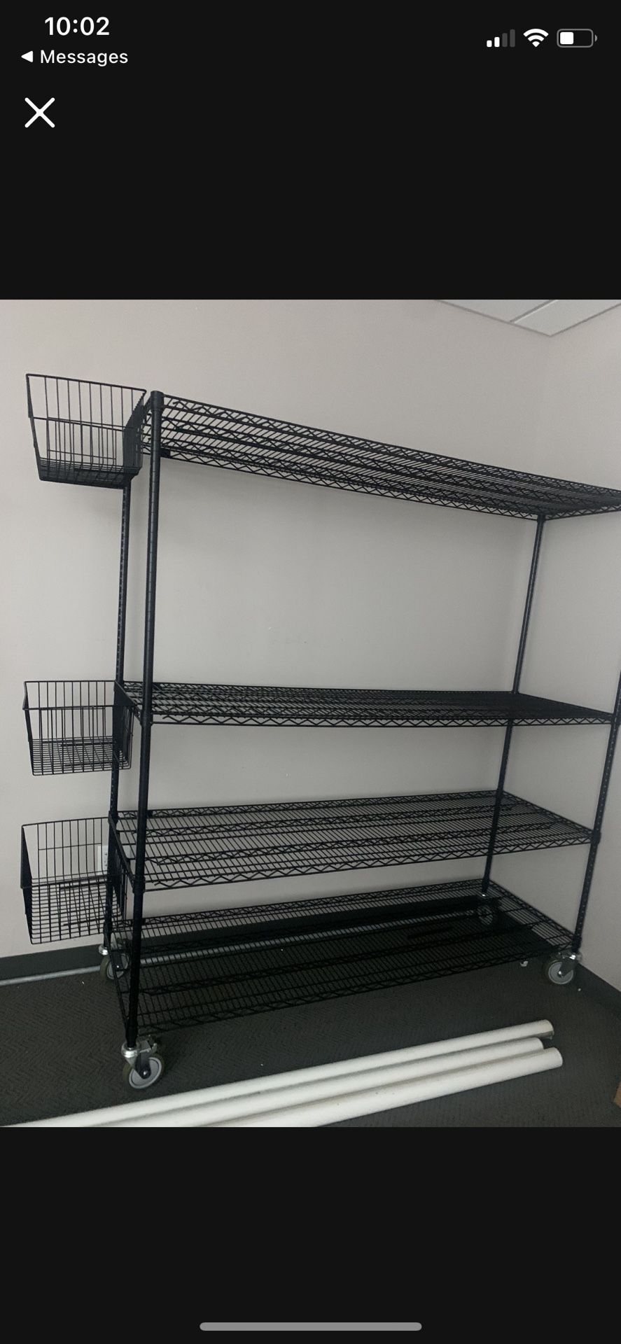 Large Utility Shelf With Baskets Very Rare