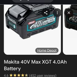 Makita XGT 40V 4.0AH BRAND NEW!