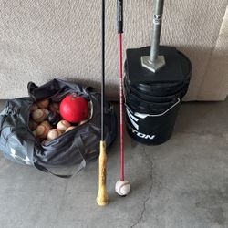 Baseball Tee Balls Hitting Stick Speed Hitter Net Training Ball (2) SKLZ Heavy Baseballs