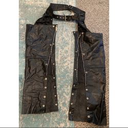 Motorcycle Riding Leather Chaps
