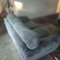 Grey Microfiber Oversized Loveseat..Excellent Condition