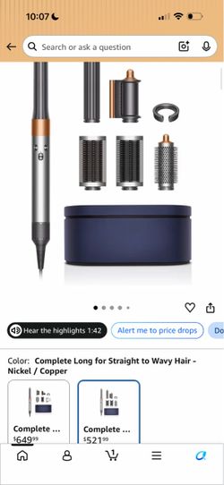 New open box Dyson multi stylers complete long