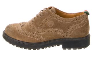 Gucci Shoes Suede Oxfords - Kids Size 1 (32) Brown