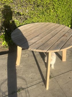 Round Wood Table