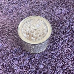 Crushed MIRROR Lidded Container Bath Bathroom 