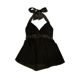 black halter top
