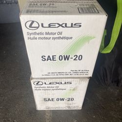 Lexus/toyota 0w20 Case (6 Quarts) OEM