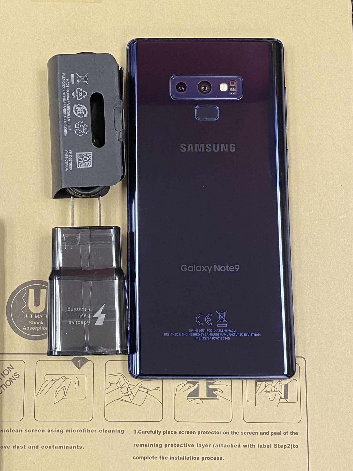 Samsung galaxy note 9 512gb unlocked, store warranty