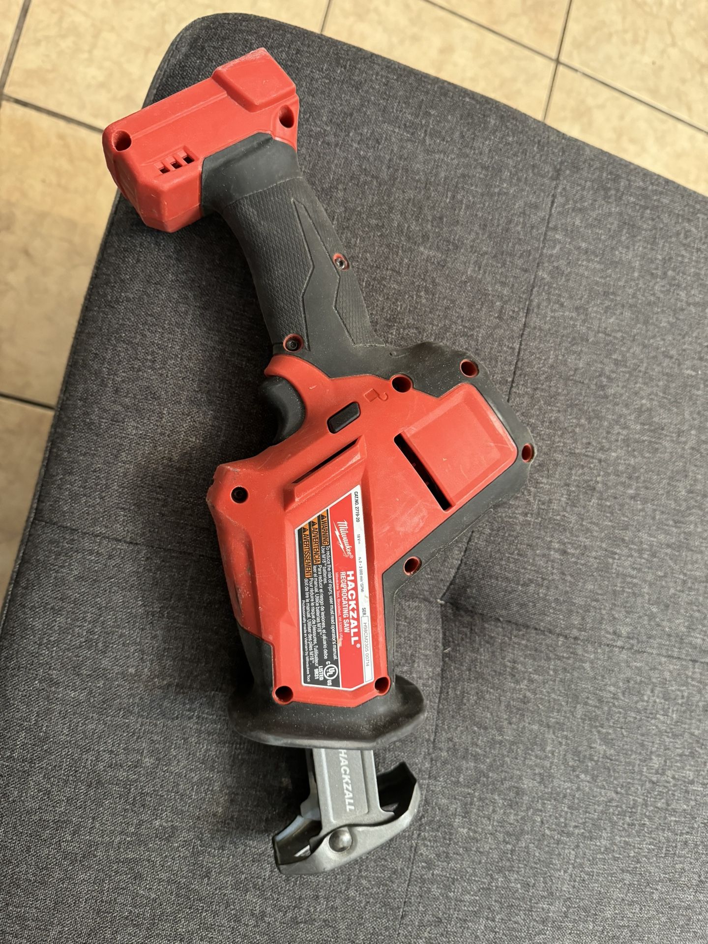 Milwaukee 2625-20 18V Hackzall Reciprocating Saw Sawzall M18 18 Volt