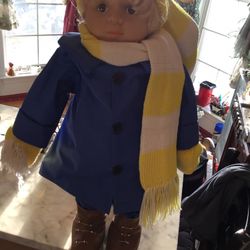 A Beautiful  , Old, Vintage  Doll From The 1920s  25” Tall 