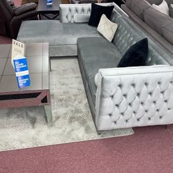 💎 HUGE Blowout Furniture Sale!💎 Brand New Sectional W/ Storage Chaise! $50 Down Takes It Home Today!