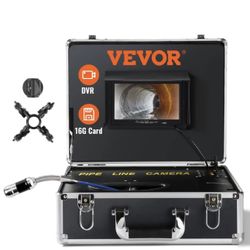 VEVOR Sewer Camera, 131 ft 7" Screen Pipeline Inspection Camera 