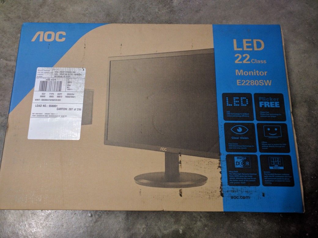 AOC E2280SWDN 22" inch computer monitor