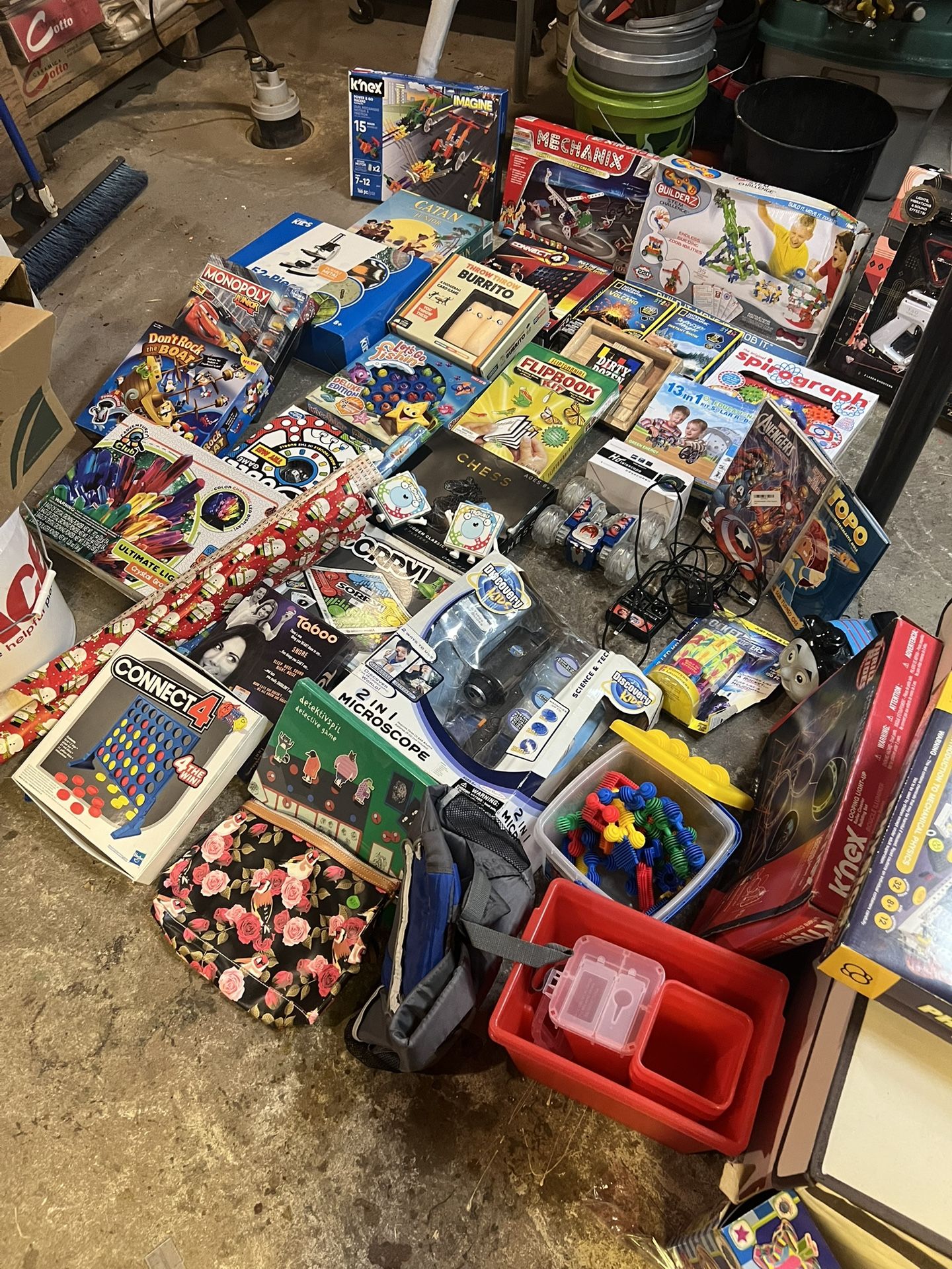 Christmas right around corner lots lots toys for kids lots new items and some used I say way more new then used