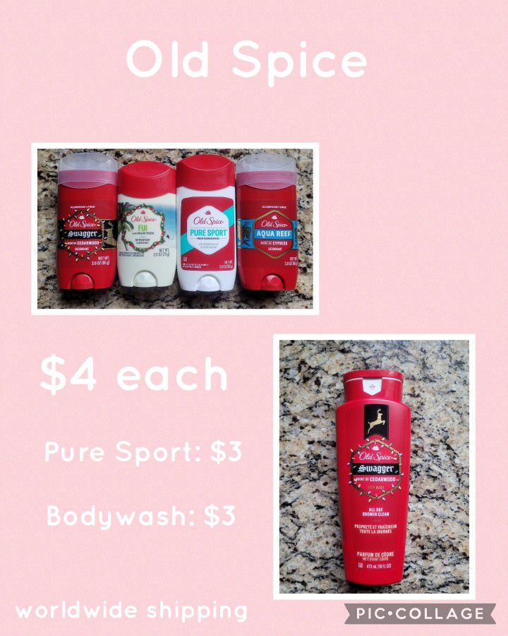 Old Spice Bodywash/Deodorants 
