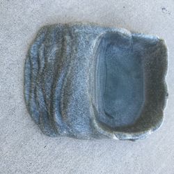 Reptile Feeder,Reptile Rock Food Dish,Terraium Bowl Plastic Shallow Reptile Feeder for Food and Water Feeding Dish for Lizard Gecko Snake