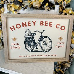 Gorgeous Garden & Home Decor Sign.  Honey Bee Co. Delivery Sign