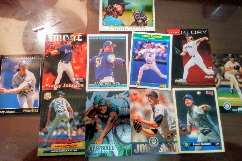 Lot Of 10 Randy Johnson Cards. Mariners.