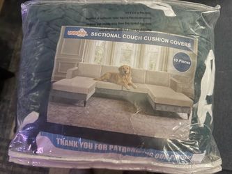 Brand New 10-Piece Velvet Sectional Couch Cushion Covers – Dark Green