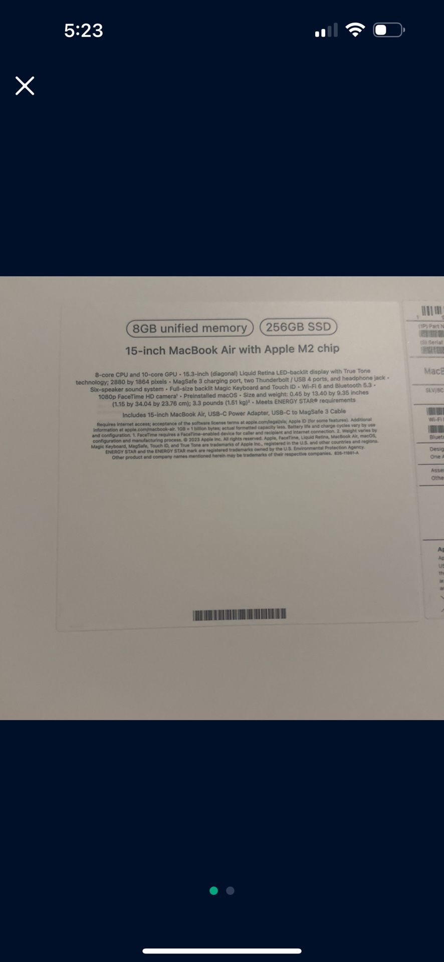 Apple 2023 MacBook Air Laptop 15.3 Inch 
