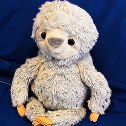 Adorable Sloth Plush with Golden Accents