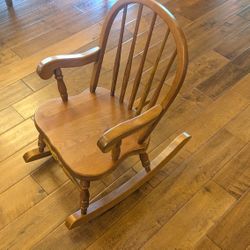 Honey Cherry Child's Windsor Rocker Handcrafted In The USA.
