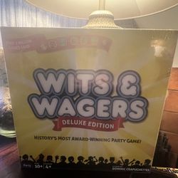 Wits & Wagers Deluxe Edition – Brand New, Sealed Party Game 🎉