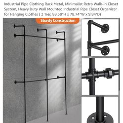CLOSET RACK WALL MOUNTED
