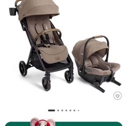 Brand New Joie Nutmeg Mint Latch Travel System - Maple (Unopened)