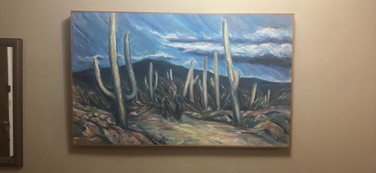Desert landscape, original painting