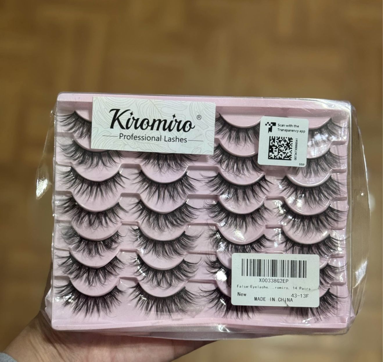 False Eyelashes 14mm Faux 3D Mink Lashes Natural Look Cat Eye Wispy Lashes Pack by Kiromiro, 14 Pair