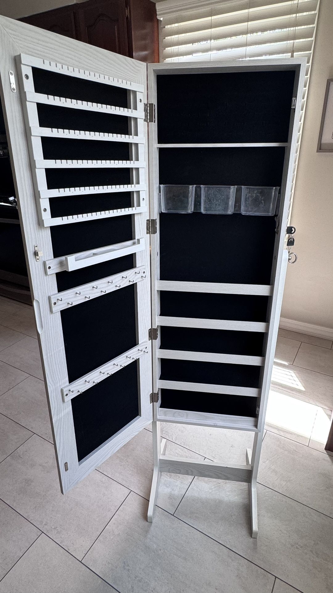 Jewelry Box Standing Mirror