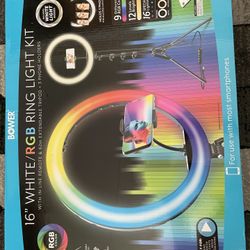 16” White/ RGB Ring Light Kit *UNOPENED*