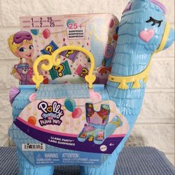  Polly Pocket Pajama Party Llama Party Compact Playset. 