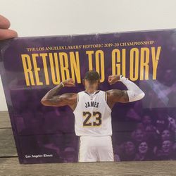 Los Angeles Lakers Championship Return To Glory Hard Cover Book